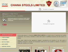 Tablet Screenshot of chanasteels.com